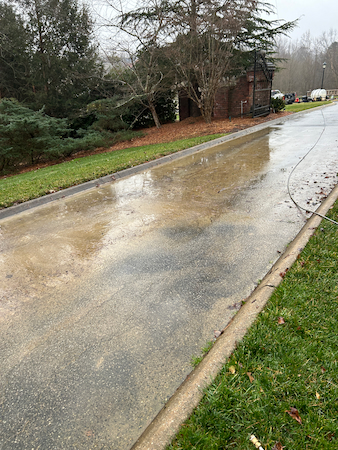 Driveway Pressure Washing After Heavy Rains in High Point, NC