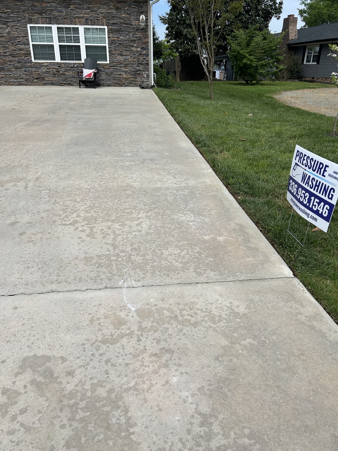 Pressure Washing Concrete and Soft Washing Vinyl in Lexington, NC